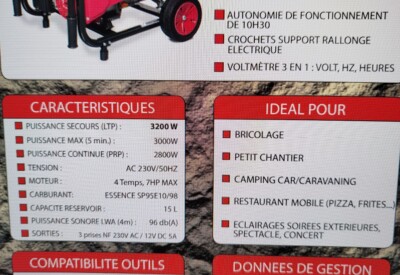 Location Groupe électrogène Thermique Mecafer à Longny les Villages