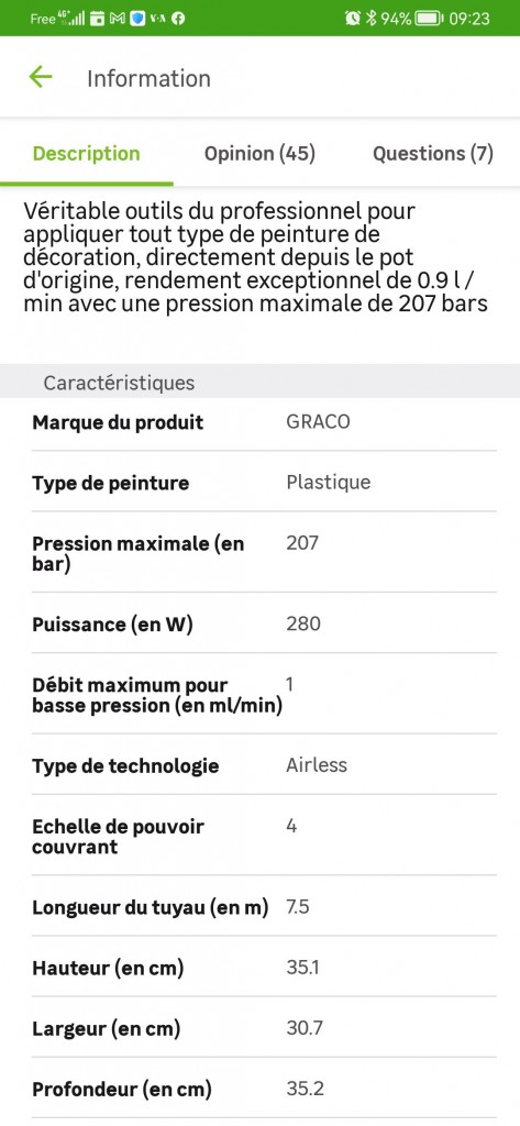 Location outil Pistolet graco magnum a20plus près de Garennes-sur-Eure