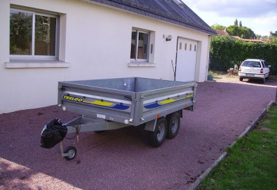 Location Location remorque double essieux à Dreux