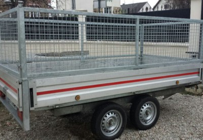 Location Grande remorque double essieux ptac 500kg, dimensions 3mx1.5m à Chelles
