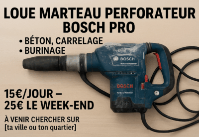 Location Perforateur Thermique Bosch à 