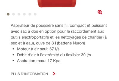 Location Aspirateur Autre à Paris