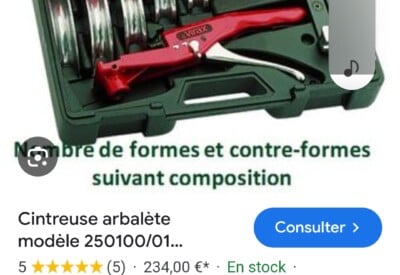 Location Cintreuse cuivre Virax à Marseille