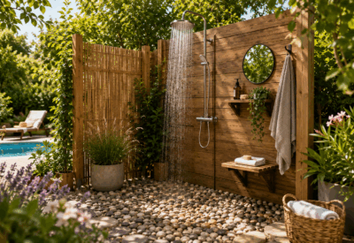Comment construire une douche de jardin